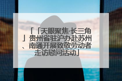 「天眼聚焦·长三角」贵州省驻沪办赴苏州、南通开展致敬劳动者走访慰问活动