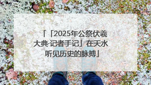 「2025年公祭伏羲大典·记者手记」在天水 听见历史的脉搏