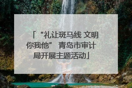 “礼让斑马线 文明你我他” 青岛市审计局开展主题活动