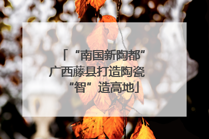 “南国新陶都”广西藤县打造陶瓷“智”造高地