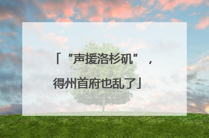 “声援洛杉矶”，得州首府也乱了
