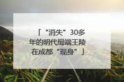 “消失”30多年的明代蜀端王陵在成都“现身”