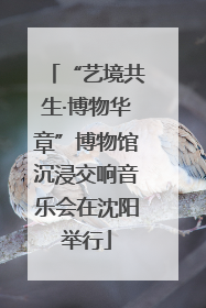 “艺境共生·博物华章”博物馆沉浸交响音乐会在沈阳举行