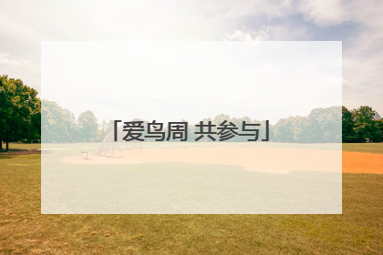 爱鸟周 共参与