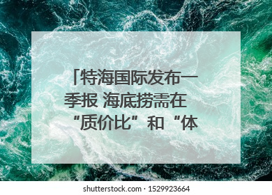 特海国际发布一季报 海底捞需在“质价比”和“体验感”中找到平衡｜新经济观察