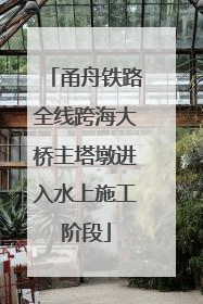 甬舟铁路全线跨海大桥主塔墩进入水上施工阶段