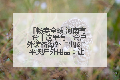 畅卖全球 河南有一套丨这里有一套户外装备海外“出圈” 平舆户外用品：让“休闲风”长红