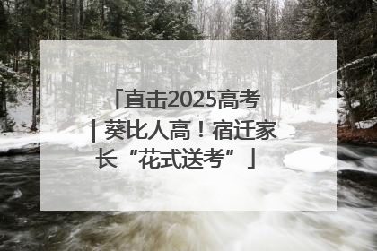 直击2025高考｜葵比人高！宿迁家长“花式送考”