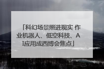 科幻场景照进现实 作业机器人、低空科技、AI应用成西博会焦点
