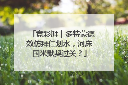竞彩湃｜多特蒙德效仿拜仁划水，河床国米默契过关？