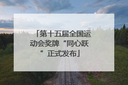 第十五届全国运动会奖牌“同心跃”正式发布
