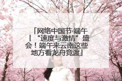 网络中国节·端午丨“速度与激情”盛会！端午来云南这些地方看龙舟竞渡