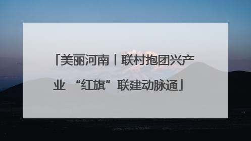美丽河南丨联村抱团兴产业 “红旗”联建动脉通