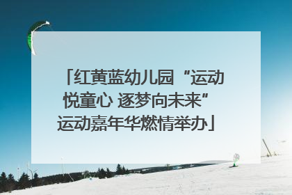 红黄蓝幼儿园“运动悦童心 逐梦向未来”运动嘉年华燃情举办