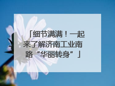 细节满满！一起来了解济南工业南路“华丽转身”