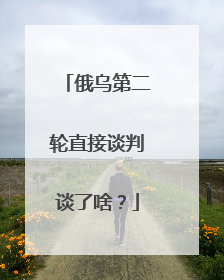 俄乌第二轮直接谈判谈了啥？