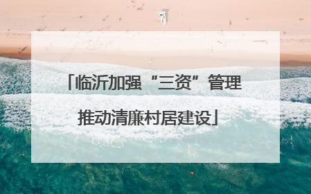 临沂加强“三资”管理 推动清廉村居建设