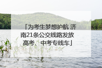 为考生梦想护航 济南21条公交线路发放高考、中考专线车