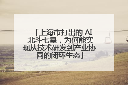 上海市打出的 AI 北斗七星，为何能实现从技术研发到产业协同的闭环生态