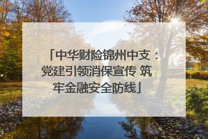 中华财险锦州中支：党建引领消保宣传 筑牢金融安全防线
