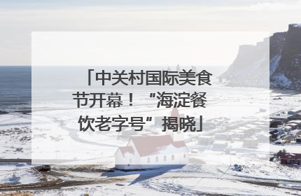 中关村国际美食节开幕！“海淀餐饮老字号”揭晓