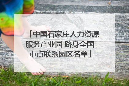 中国石家庄人力资源服务产业园 跻身全国重点联系园区名单