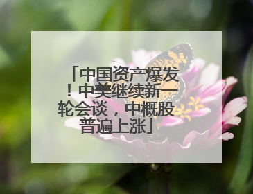 中国资产爆发！中美继续新一轮会谈，中概股普遍上涨