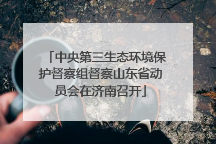 中央第三生态环境保护督察组督察山东省动员会在济南召开
