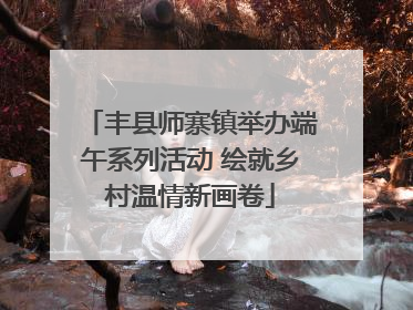 丰县师寨镇举办端午系列活动 绘就乡村温情新画卷