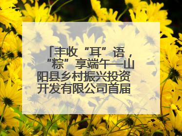 丰收“耳”语，“粽”享端午—山阳县乡村振兴投资开发有限公司首届木耳采摘活动盛大启幕