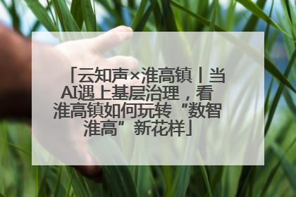 云知声×淮高镇丨当AI遇上基层治理，看淮高镇如何玩转“数智淮高”新花样
