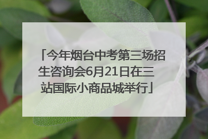 今年烟台中考第三场招生咨询会6月21日在三站国际小商品城举行
