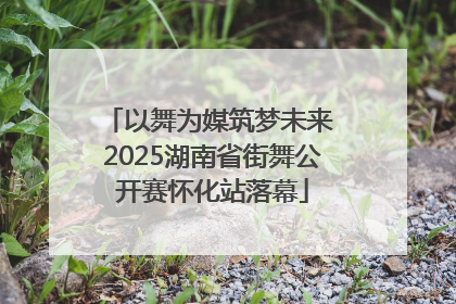 以舞为媒筑梦未来 2025湖南省街舞公开赛怀化站落幕