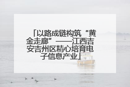 以路成链构筑“黄金走廊”——江西吉安吉州区精心培育电子信息产业