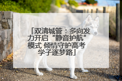 双清城管：多向发力开启“静音护航”模式 倾情守护高考学子逐梦路
