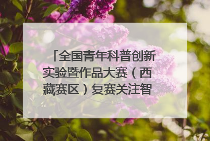 全国青年科普创新实验暨作品大赛（西藏赛区）复赛关注智慧环保等主题