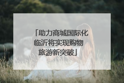 助力商城国际化 临沂将实现购物旅游新突破
