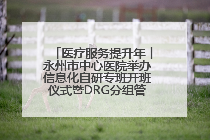 医疗服务提升年丨永州市中心医院举办信息化自研专班开班仪式暨DRG分组管理系统上线培训会
