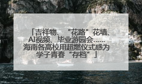 吉祥物、“花路”花墙、AI视频、毕业游园会……海南各高校用超燃仪式感为学子青春“存档”