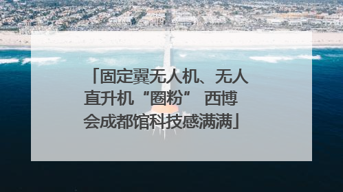 固定翼无人机、无人直升机“圈粉” 西博会成都馆科技感满满