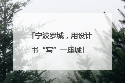 宁波罗城，用设计书“写”一座城