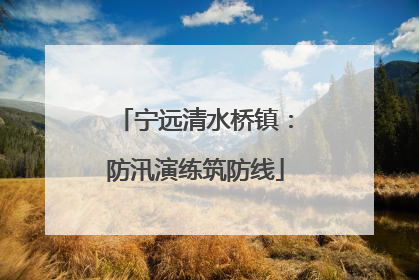 宁远清水桥镇：防汛演练筑防线