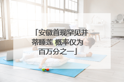 安徽首现罕见并蒂睡莲 概率仅为百万分之一