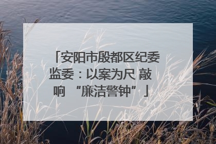 安阳市殷都区纪委监委：以案为尺 敲响 “廉洁警钟”