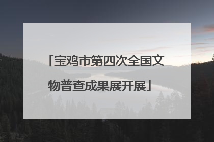 宝鸡市第四次全国文物普查成果展开展
