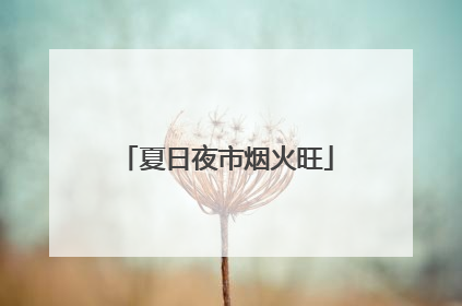 夏日夜市烟火旺