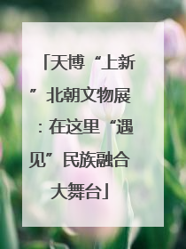 天博“上新”北朝文物展：在这里“遇见”民族融合大舞台