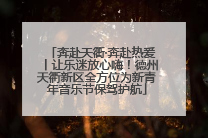 奔赴天衢·奔赴热爱丨让乐迷放心嗨！德州天衢新区全方位为新青年音乐节保驾护航