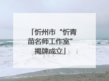 忻州市“忻青苗名师工作室”揭牌成立