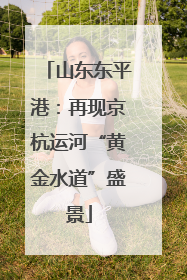 山东东平港：再现京杭运河“黄金水道”盛景